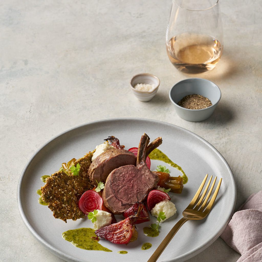 Miele recipe: Spring Lamb Rack and Roast Beetroot salad