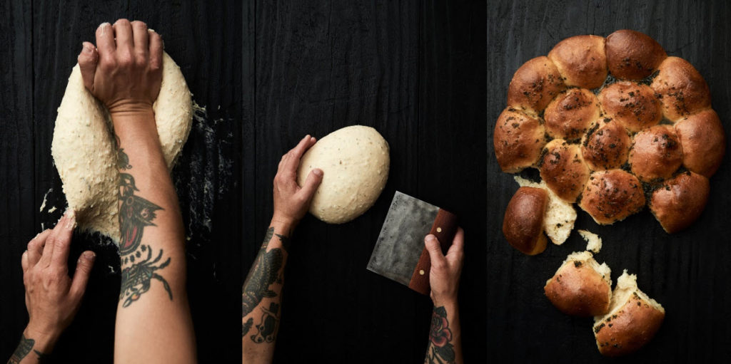 Process of making bread as told through pictures
