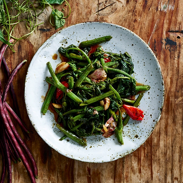 Stir-fry Asian greens with Palisa’s universal stir-fry sauce