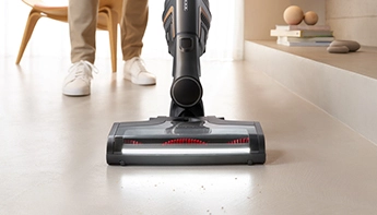 Miele cordless stick vacuum cleaner in action